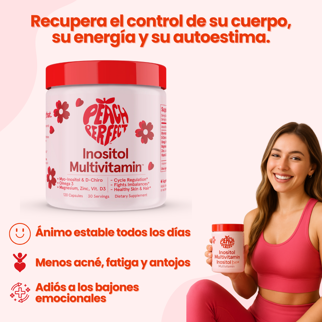 PEACH PERFECT: Inositol Multivitamínico - Equilibrio hormonal diario