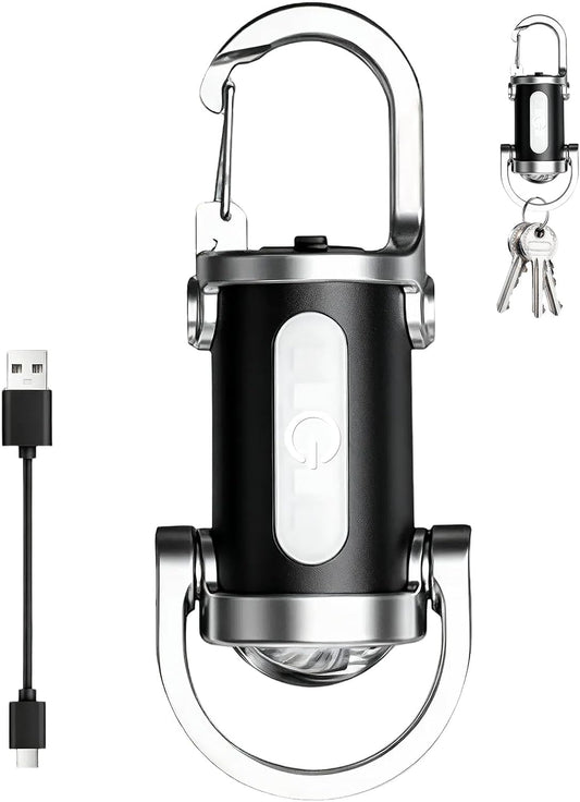 Mini Lineterna Llavero 1200 LM POWERBANK 2x1