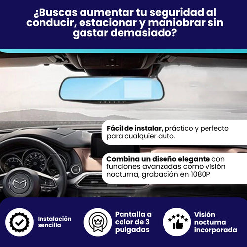 ESPEJO RETROVISOR CON CAMARA