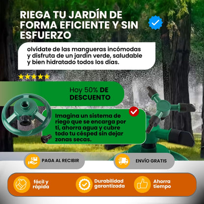 ROCIADOR DE AGUA GIRATORIO|COMPRA 1 RECIBE 1 GRATIS|