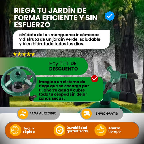 ROCIADOR DE AGUA GIRATORIO|COMPRA 1 RECIBE 1 GRATIS|