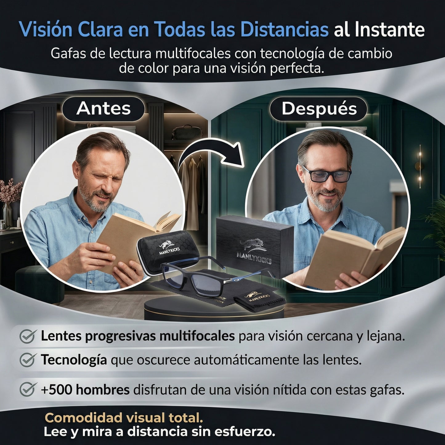 LENTES MULTIFOCALES FOTOCROMATICOS